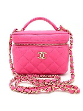 Chanel Shoulder Bag Caviar Pink